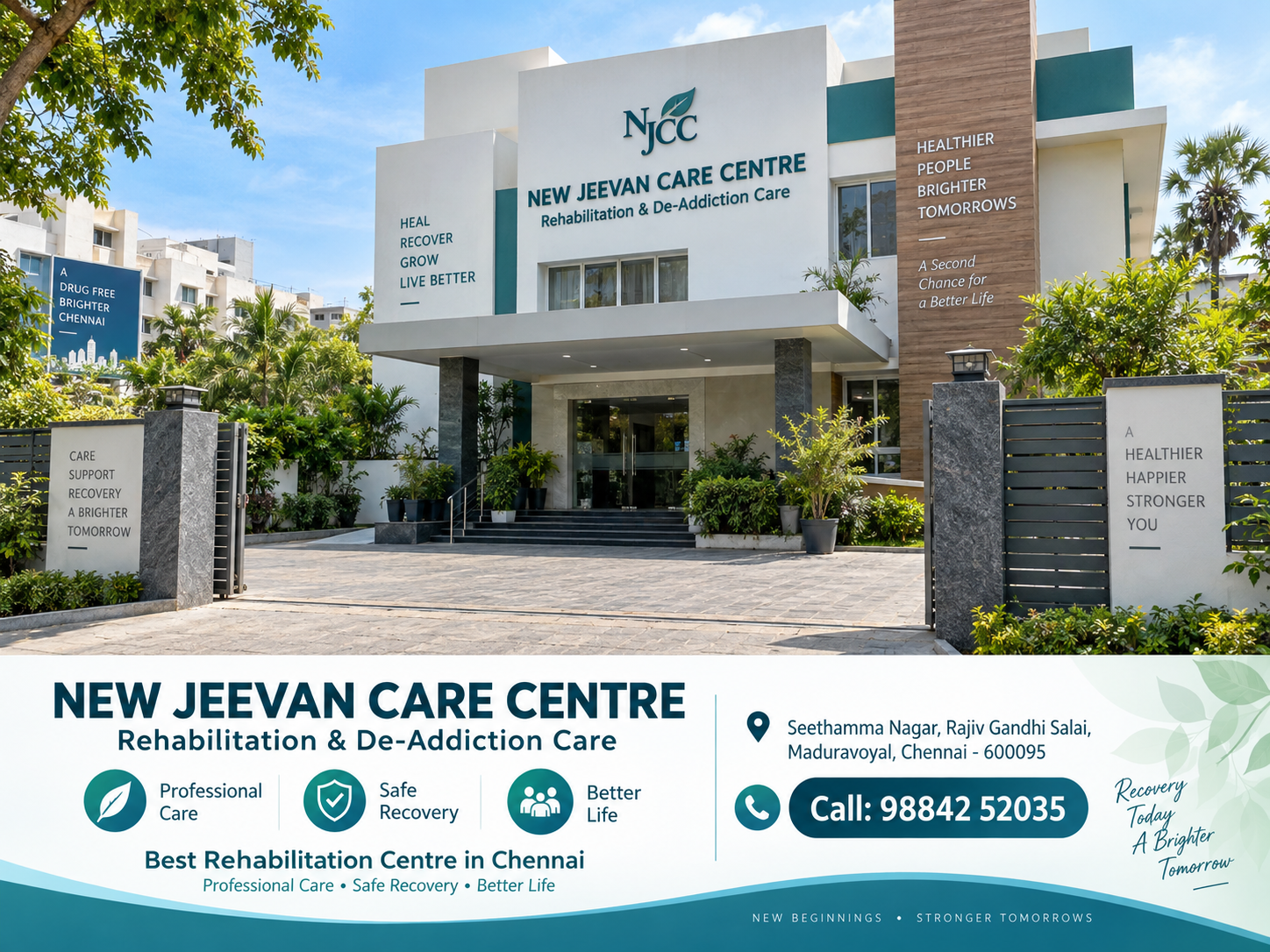 New Jeevan Care Centre building in Maduravoyal, Chennai