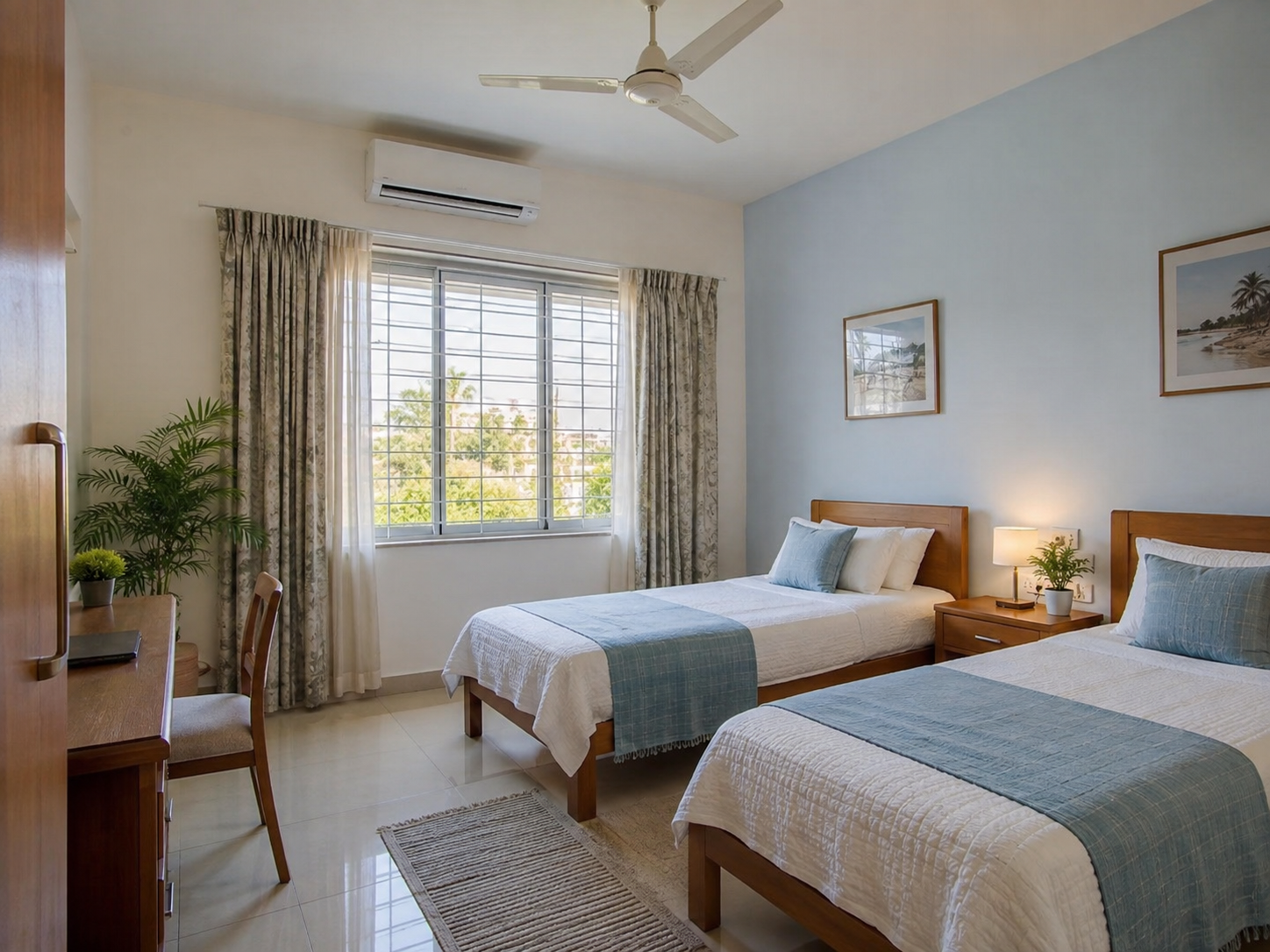 Residential room at the rehabilitation centre in Chennai